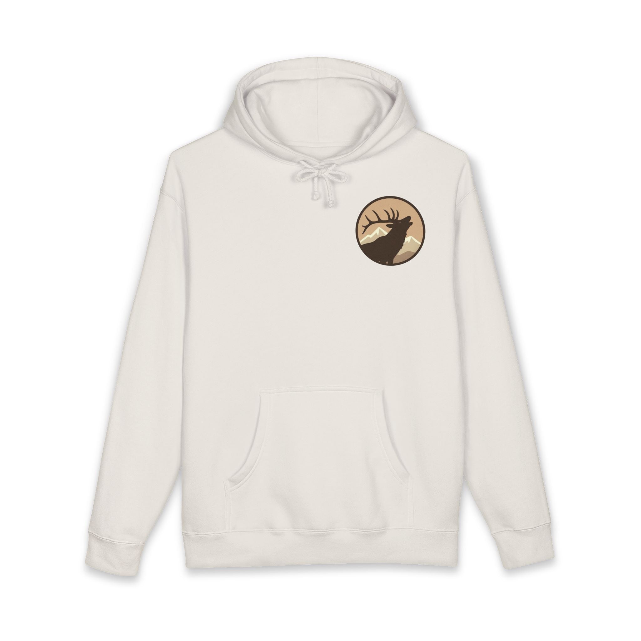 Personalized Elk Hunting Crew Hoodie — Personal Elk Silhouette Pullover