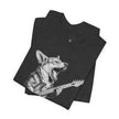 Corgi Rockstar T‑Shirt — Guitar Playing Dog Graphic Tee