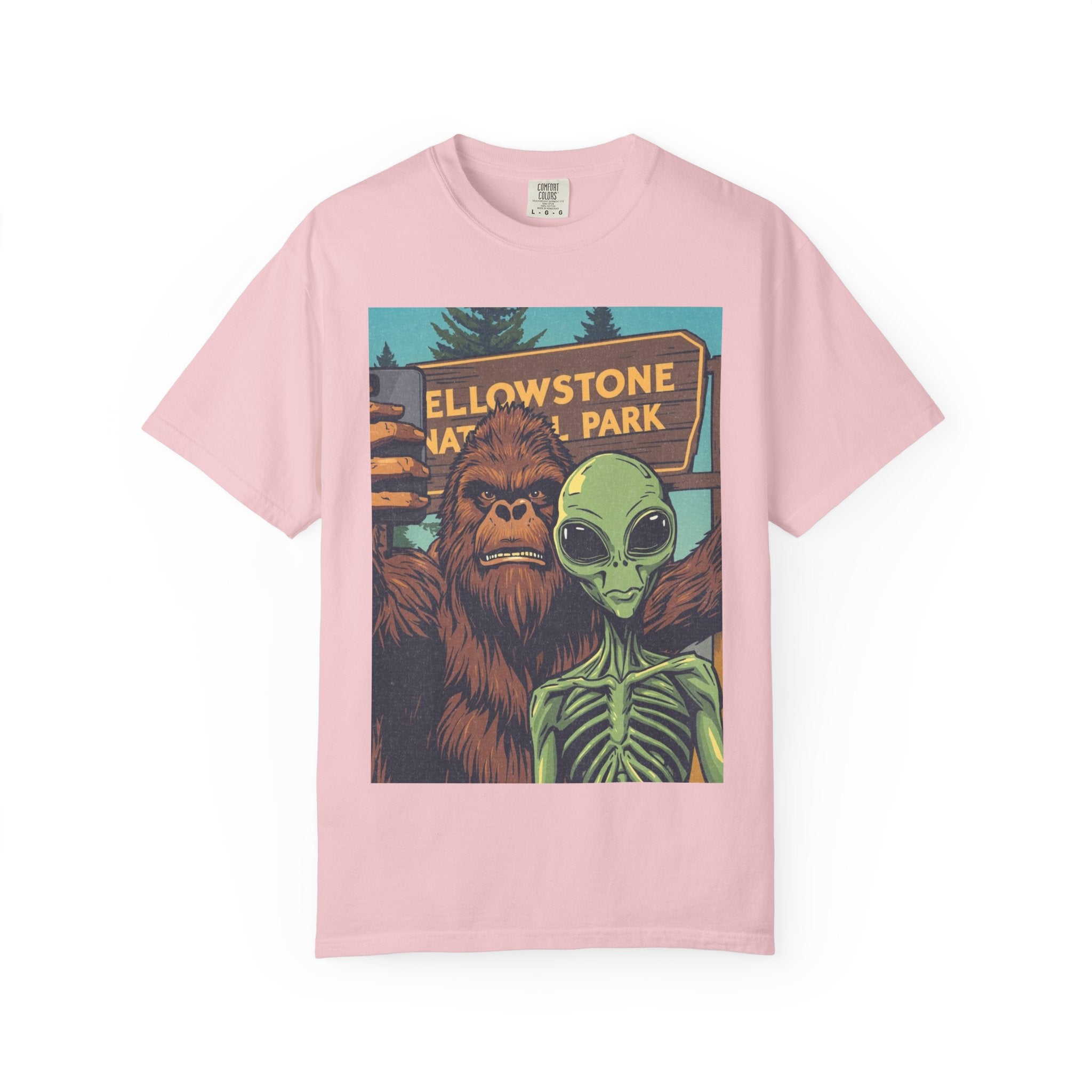 Alien & Bigfoot Yellowstone T-Shirt