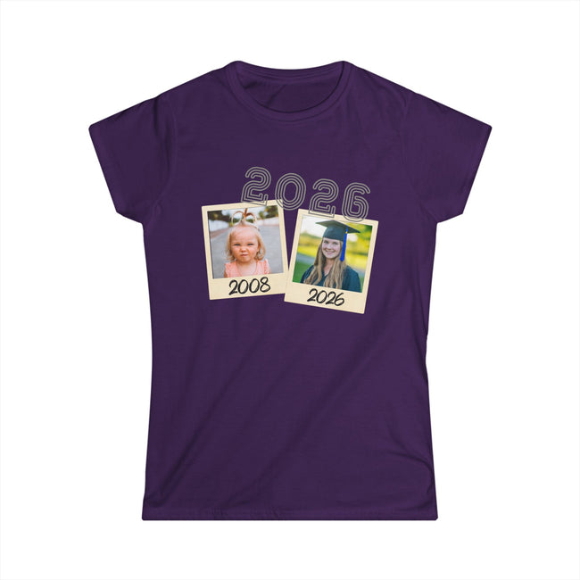 Personalized Photo & Text Graduation/Parent Gift - Women's Polaroid Tee