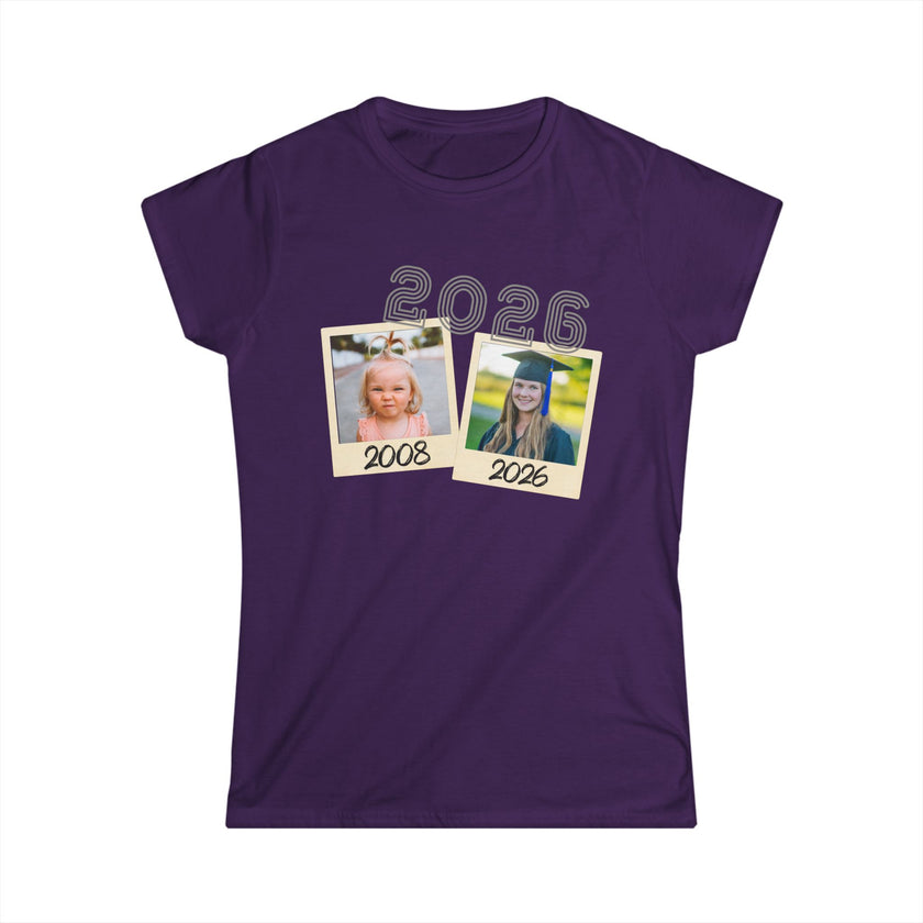 Personalized Photo & Text Graduation/Parent Gift - Women's Polaroid Tee