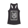 Smoking German Shepard Photo Racerback Tank — Vintage Pup Graphic