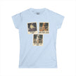 Personalized Polaroid Photo Tee — Custom 3-Image Women's Softstyle