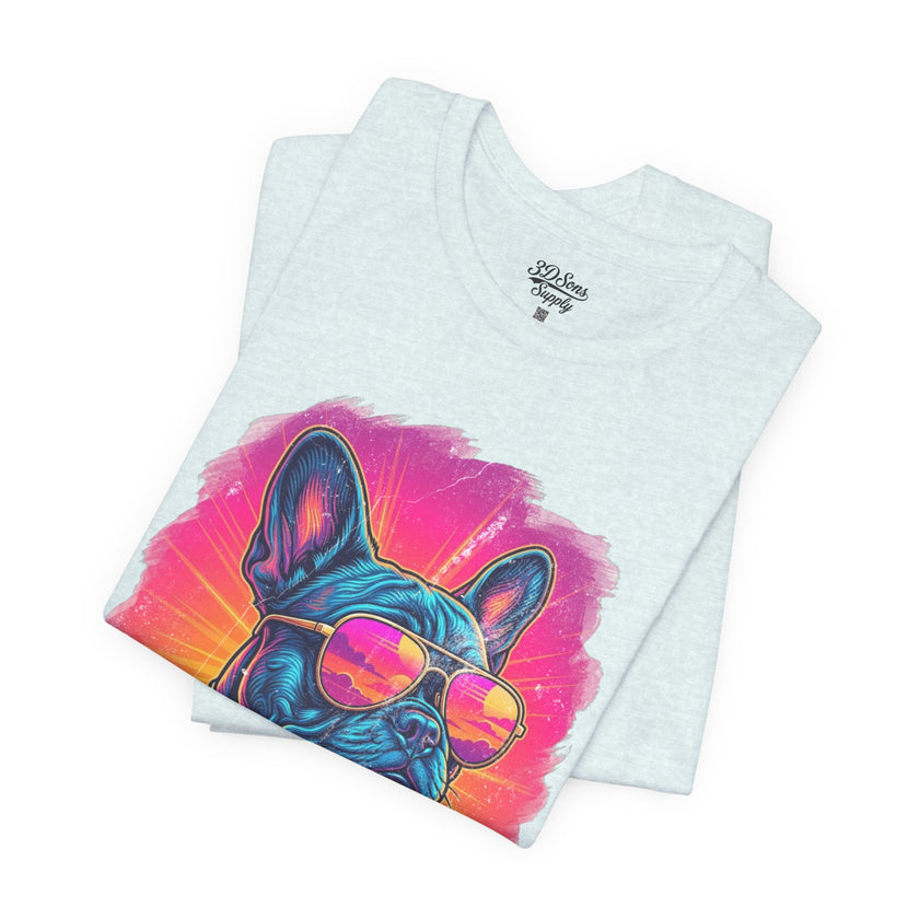 French Bulldog Retro 90s Tee — Vice City Vintage Dog Graphic