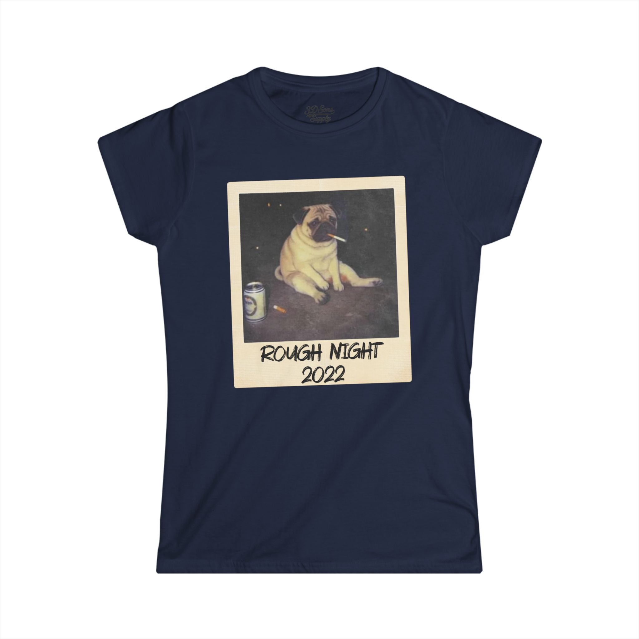 Personalized Polaroid Photo Tee – Custom Women's Softstyle T-Shirt