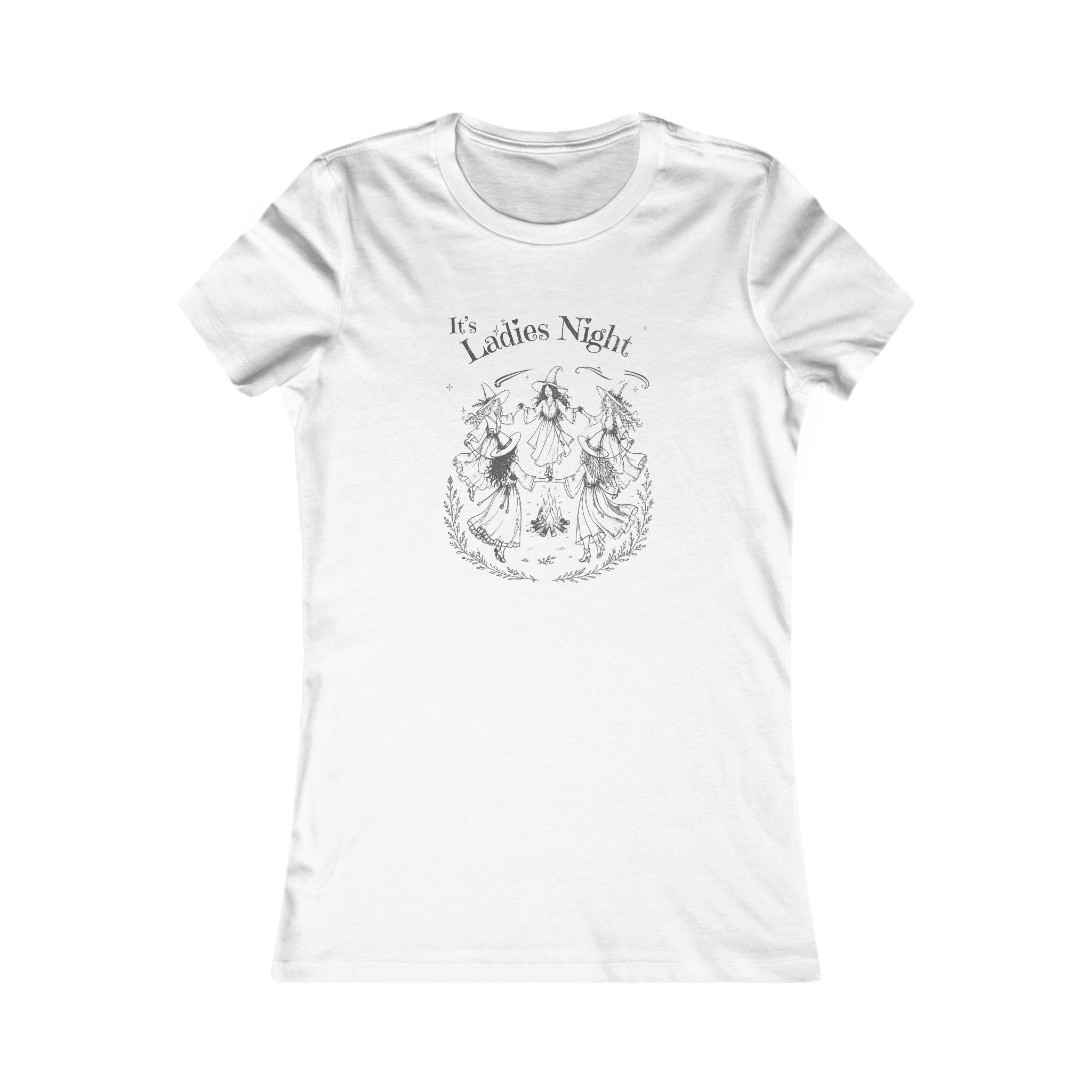 Ladies' Night Floral Witch Tee — 
