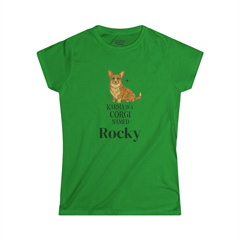 Karma Is A Corgi Named Personalized Tee — Personalized Corgi Illustration Shirt
