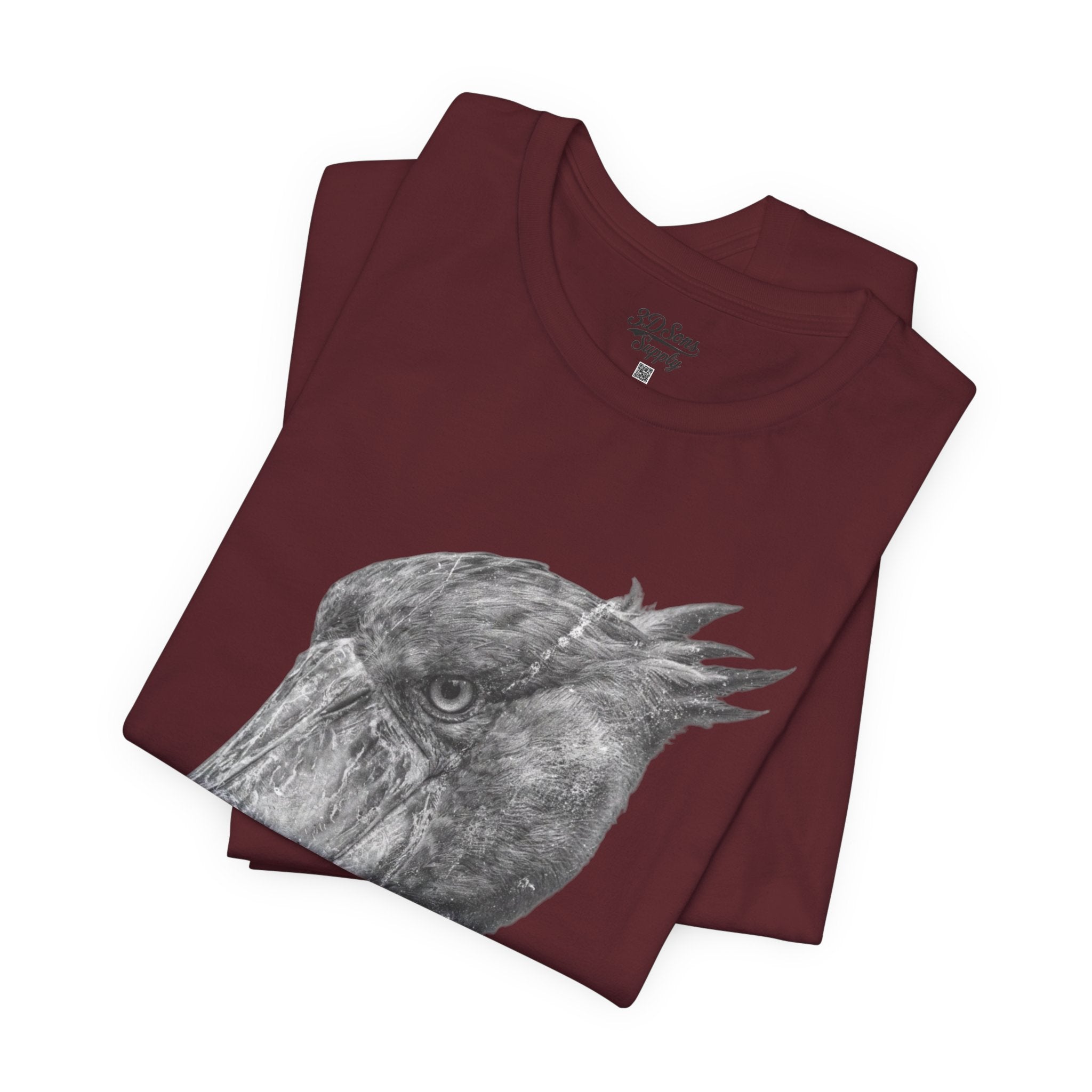 Smoking Shoebill Stork T-Shirt — Quirky Bird Graphic Tee