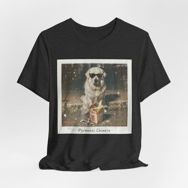 Pyreneese Chin Photo Tee — Vintage Pup Graphic T-Shirt