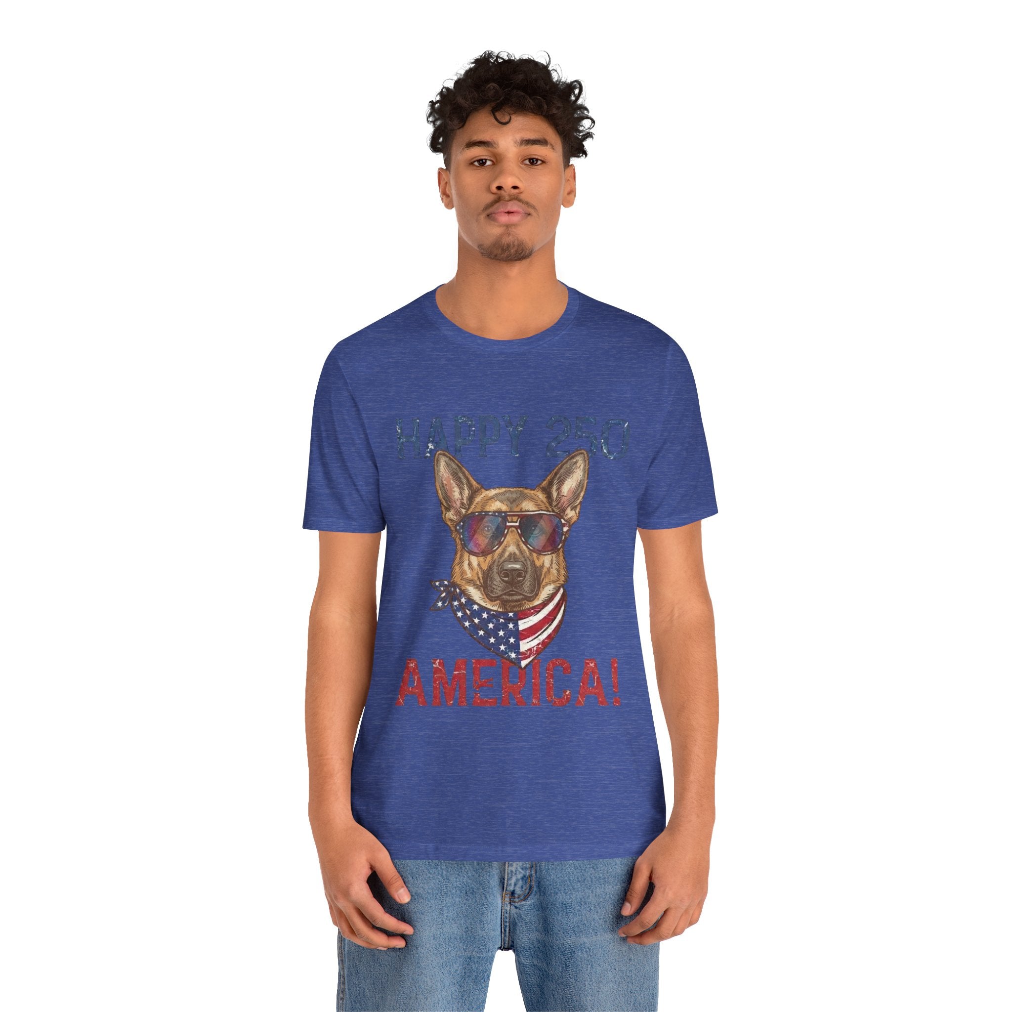 Happy 250 America! German Shepherd 4th of July T-Shirt