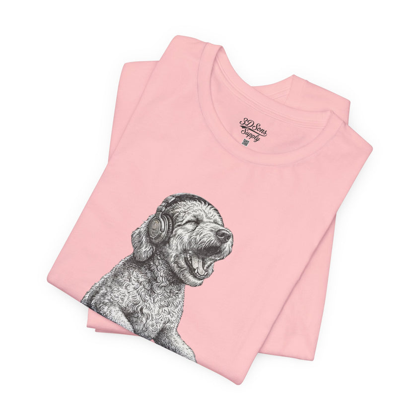 DJ Doodle T‑Shirt — Vintage Turntable Puppy Graphic Tee