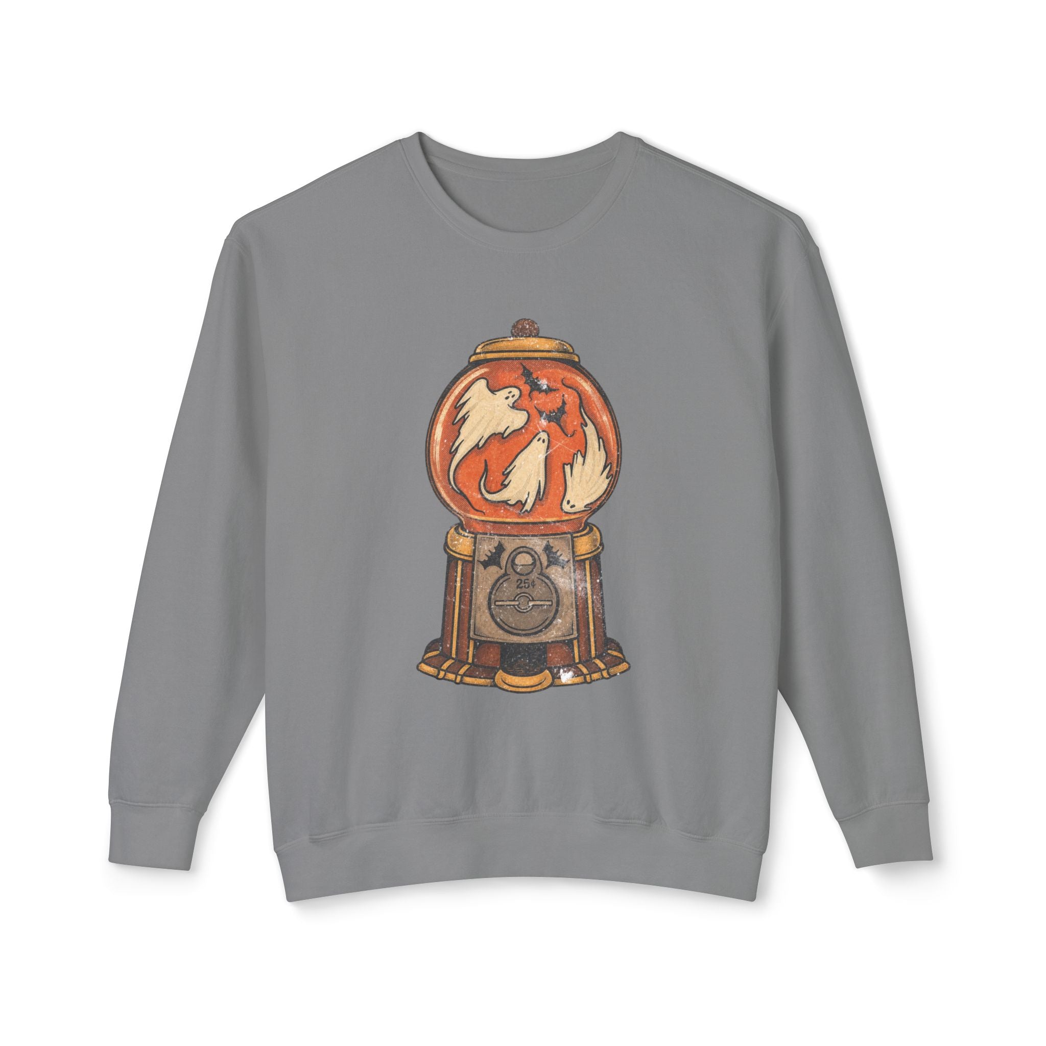 Ghost and Devil Gumball Machine Sweatshirt | Halloween Spooky Illustration