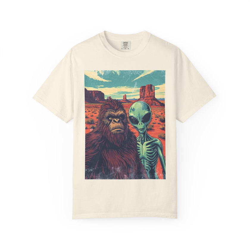 Alien & Bigfoot Monument Park T-Shirt