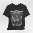 Highland Cow Smoking Tee — Vintage Highland Cattle Graphic T-Shirt