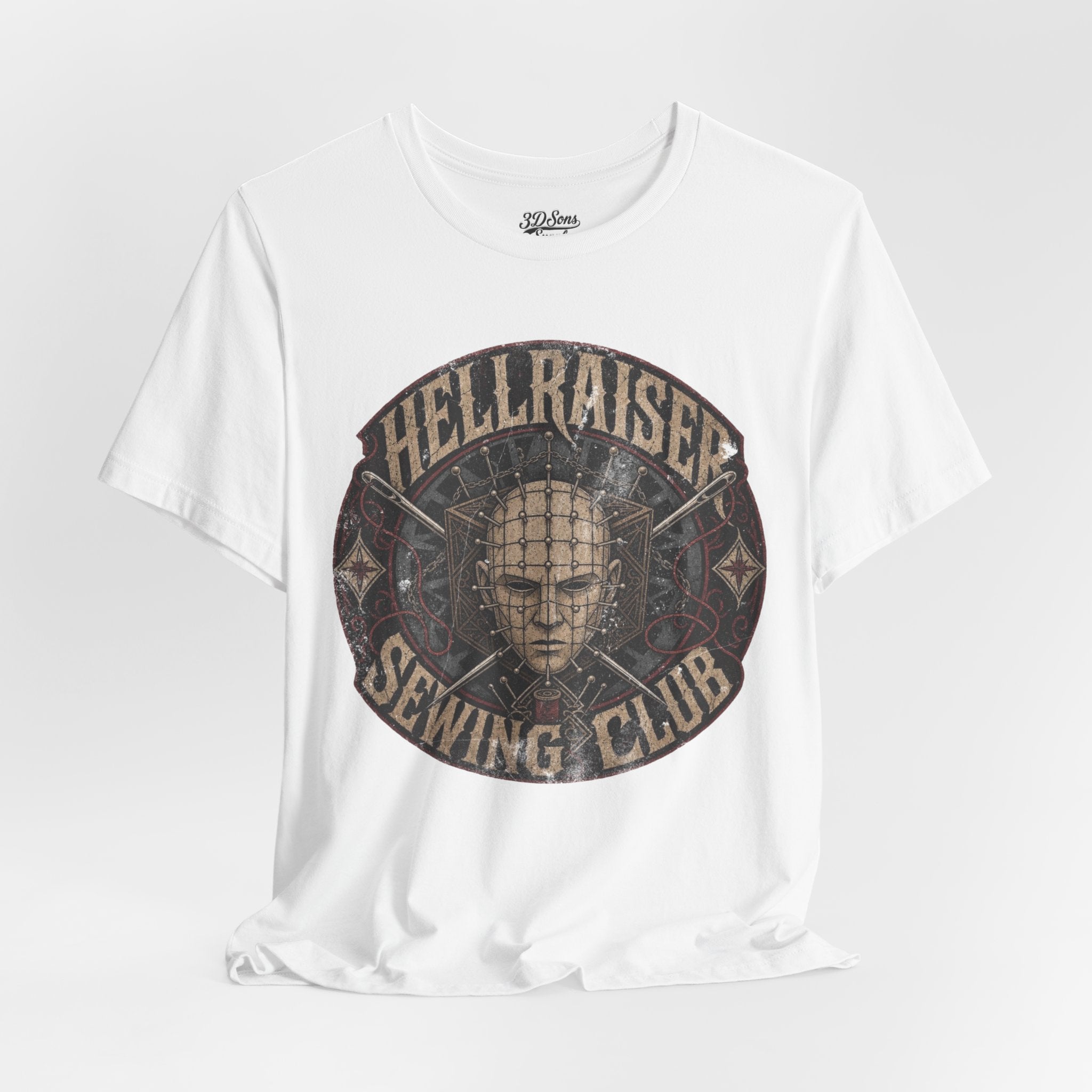 Hellraiser Sewing Club Tee - Vintage Horror Graphic T-Shirt