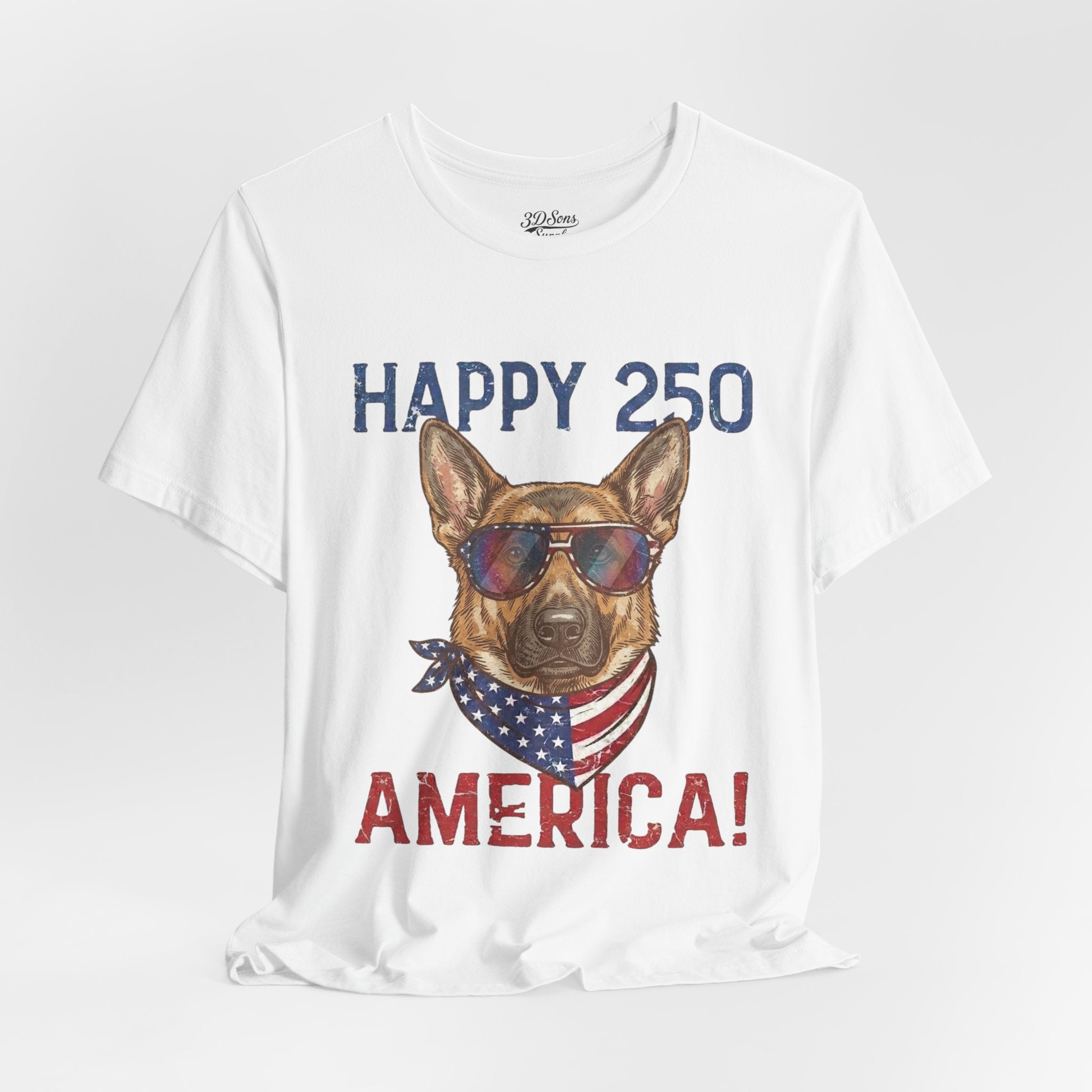 Happy 250 America! German Shepherd 4th of July T-Shirt