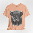 Highland Cow Smoking Tee — Vintage Highland Cattle Graphic T-Shirt