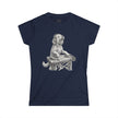 DJ Doodle Dog Women's Tee — Cute Turntable Graphic