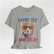 Happy 250 America! Corgi Sunglasses Patriotic Tee