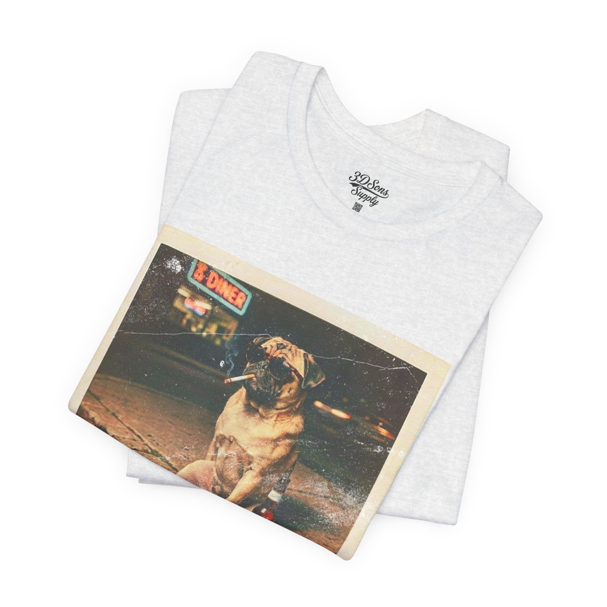 Vintage Pug Photo Tee — 