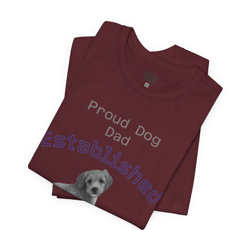 Proud Dog Dad Established Year T‑Shirt — Personalized Dog Dad Tee