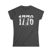 1776 Longhorn Skull Women's Tee — Rugged Western Graphic Shirt