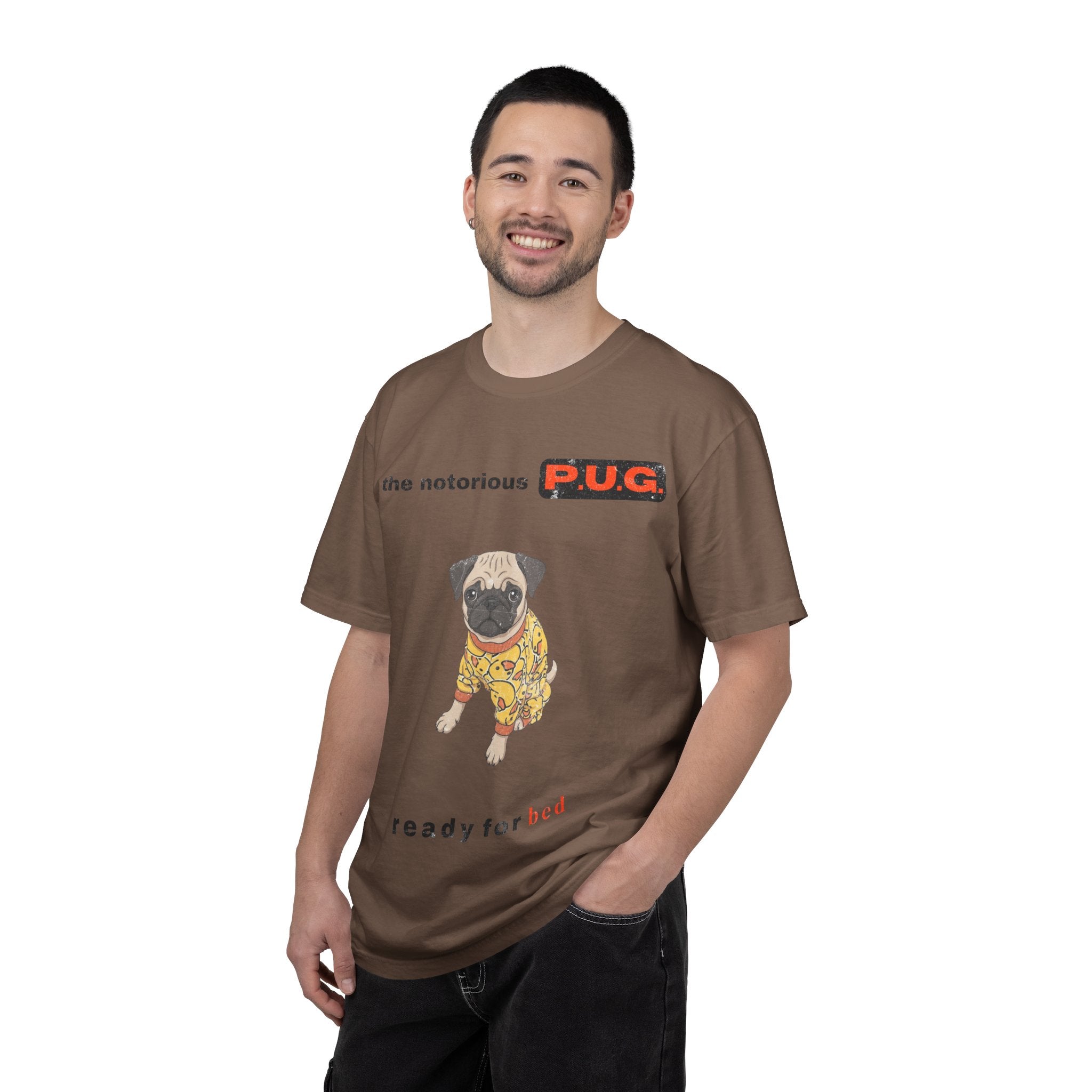 The Notorious P.U.G. T-Shirt — 'Ready for Bed' Pug Graphic Tee