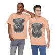 Highland Cow Smoking Tee — Vintage Highland Cattle Graphic T-Shirt