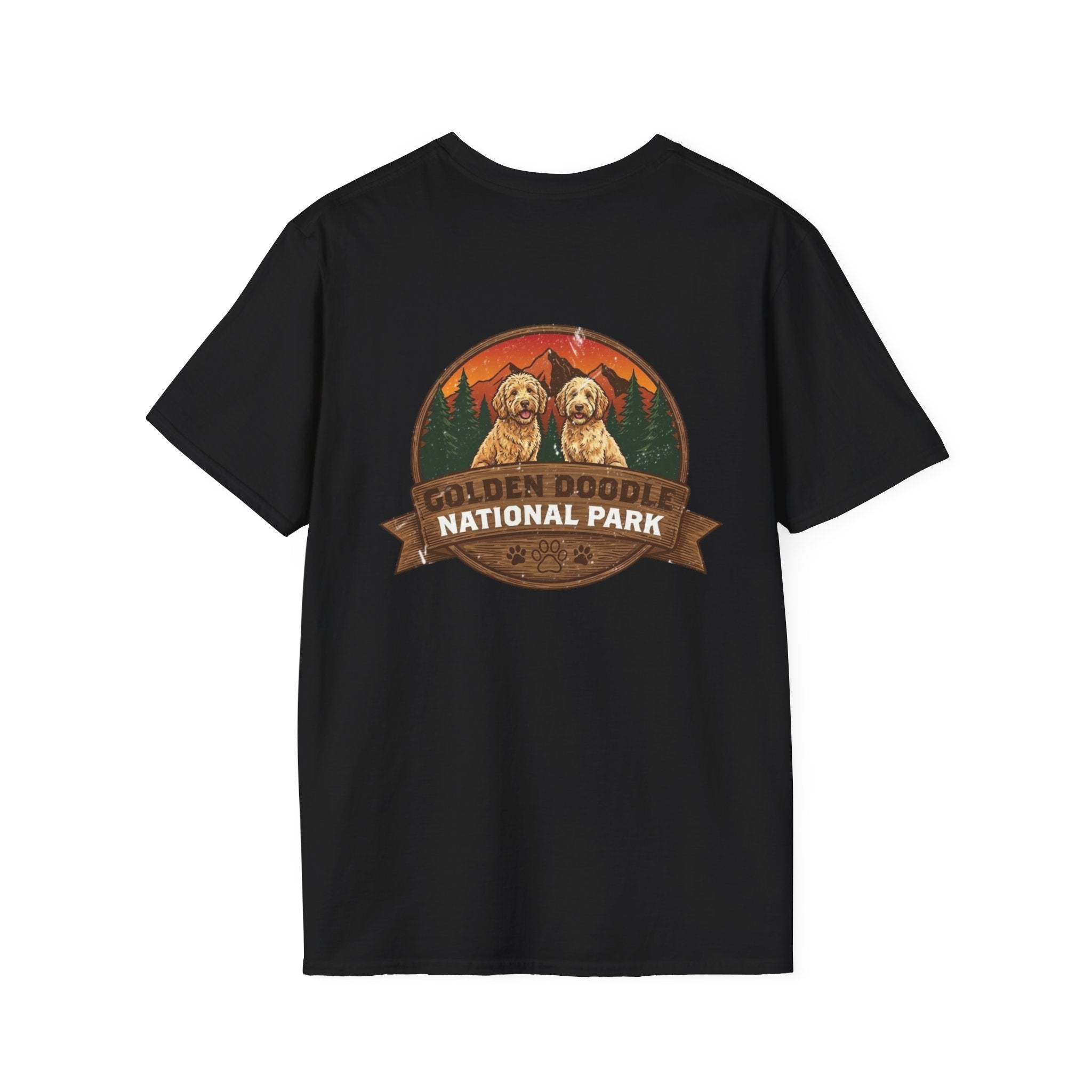 Golden Doodle National Park Staff T-Shirt | Retro Dog Lover Tee – 3D Sons Supply Co