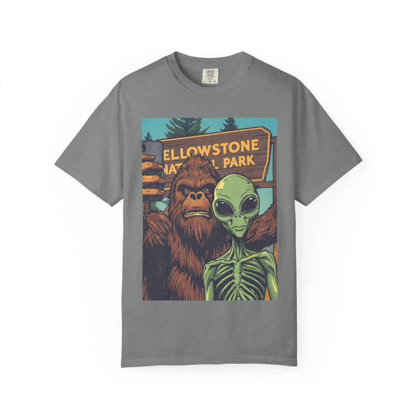 Alien & Bigfoot Yellowstone T-Shirt