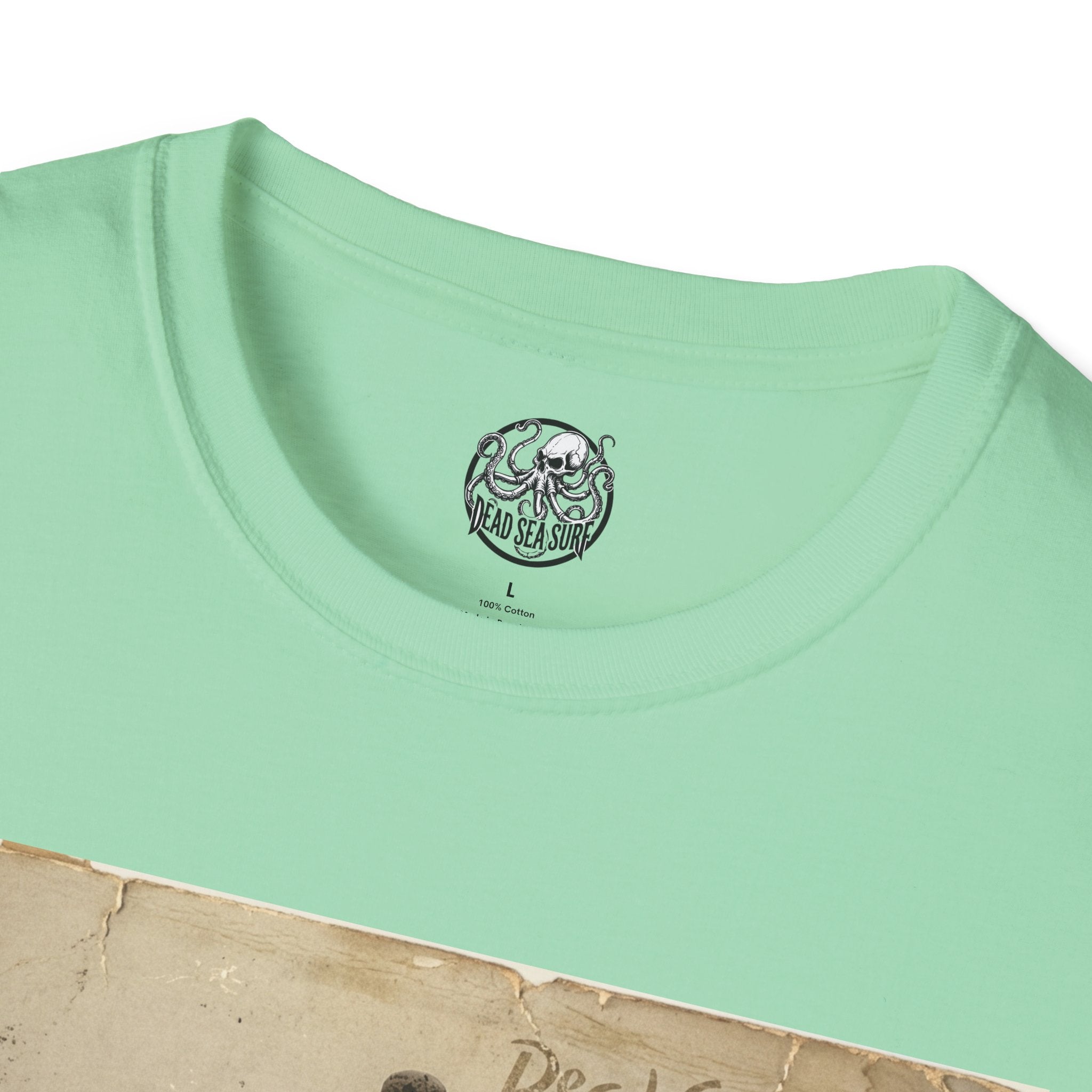 Vintage Skeleton Surfer Photograph T-Shirt | Retro Beach Surf Tee