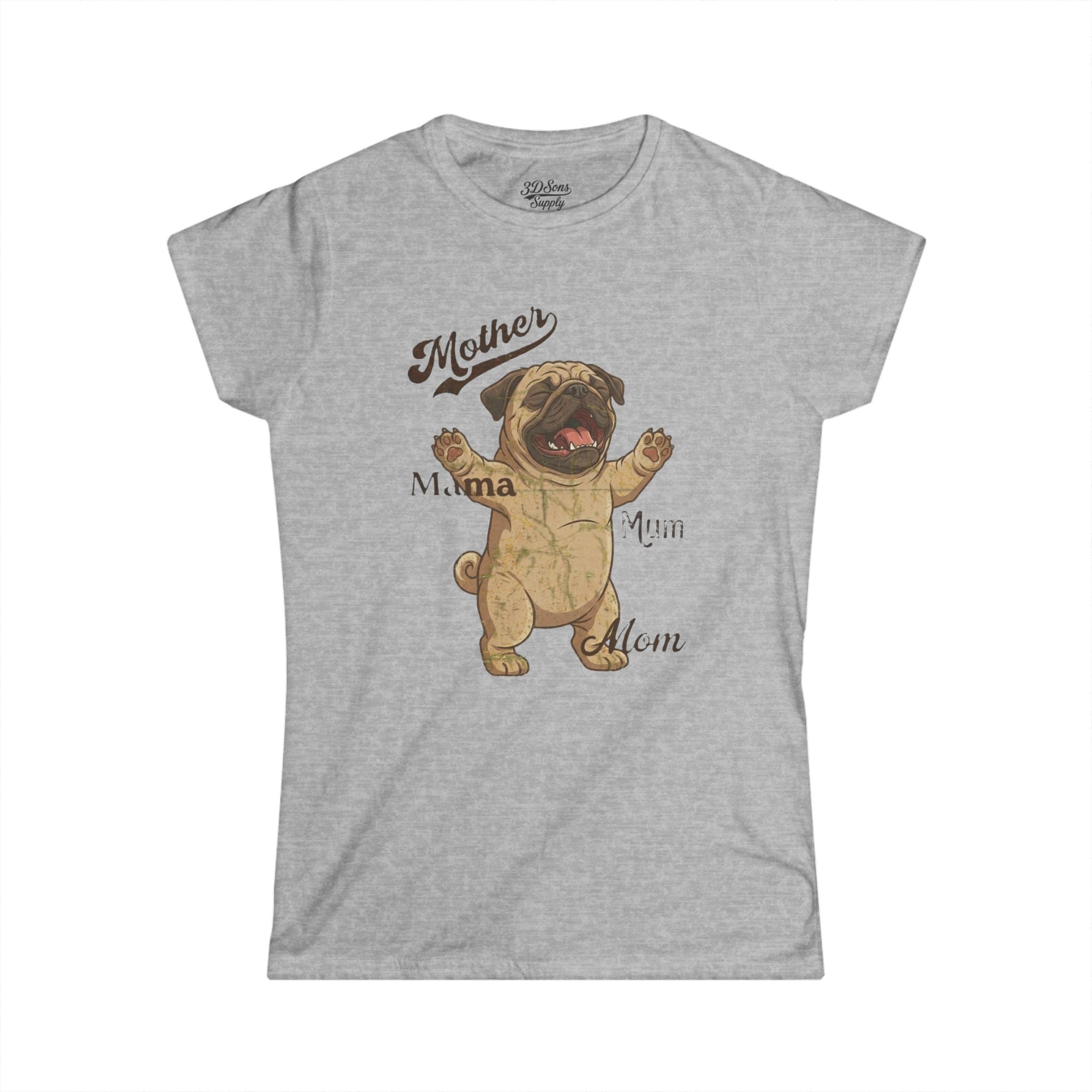 Pug Mama T-Shirt — Funny Mother's Day Pug Mom Tee