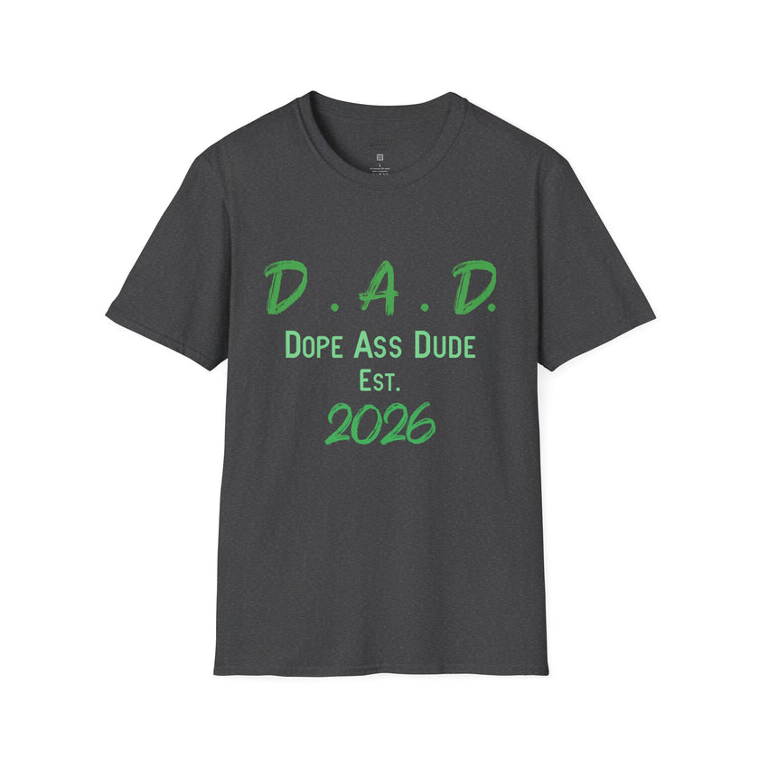 Dope Ass Dude Dad T-Shirt — D.A.D. Typography Father's Day Tee (Personalizable)