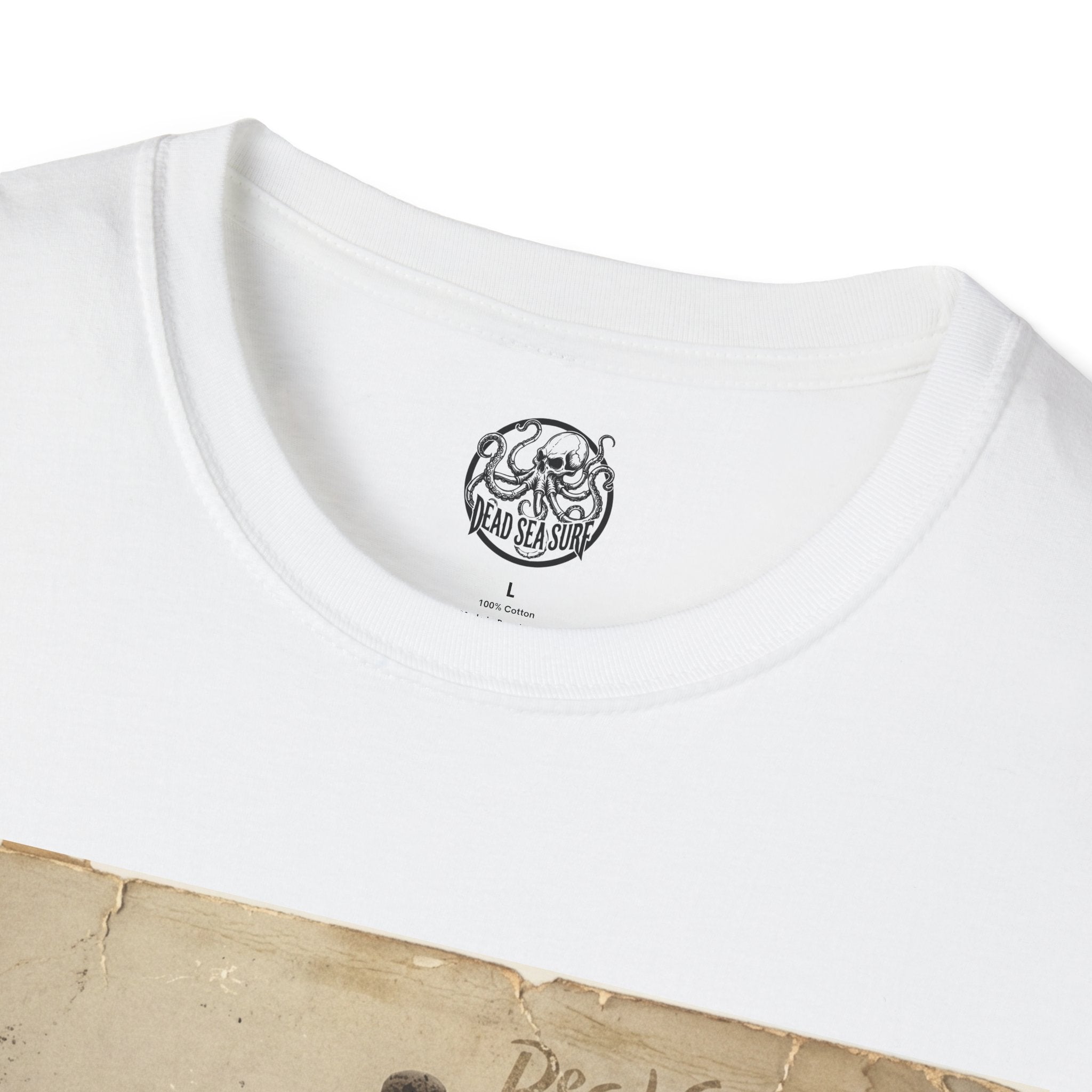 Vintage Skeleton Surfer Photograph T-Shirt | Retro Beach Surf Tee