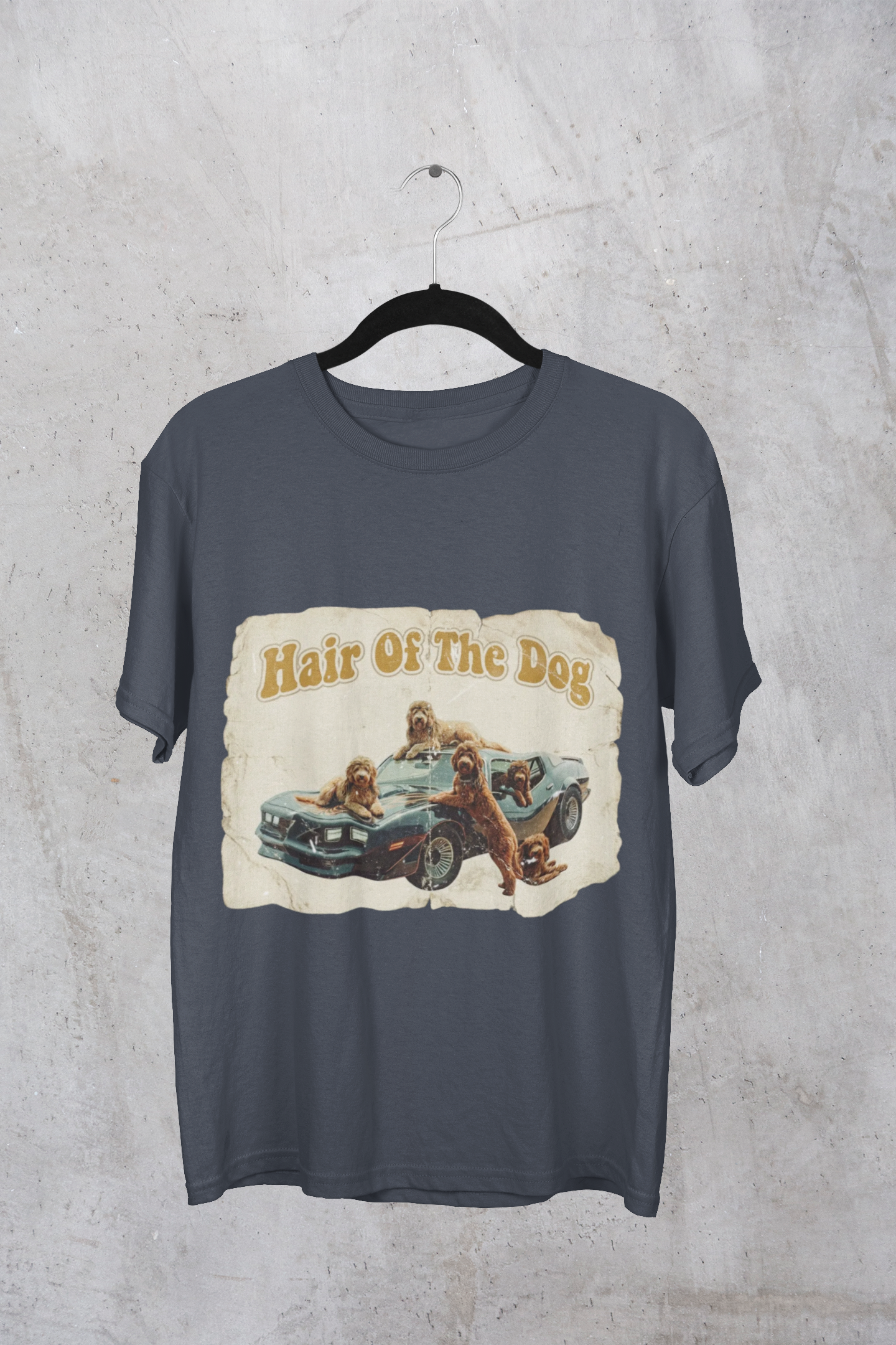 Hair of the Dog Vintage Retro Dog T-Shirt | Funny Dog Lover Graphic Tee – 3D Sons Supply Co