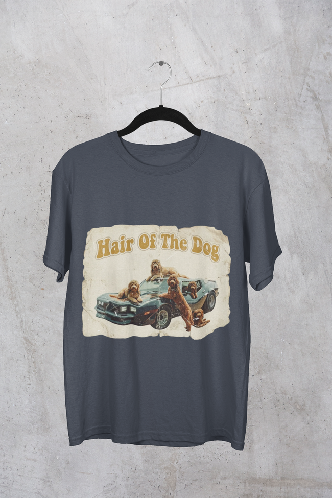 Hair of the Dog Vintage Retro Dog T-Shirt | Funny Dog Lover Graphic Tee – 3D Sons Supply Co