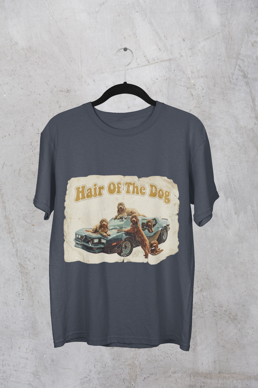 Hair of the Dog Vintage Retro Dog T-Shirt | Funny Dog Lover Graphic Tee – 3D Sons Supply Co