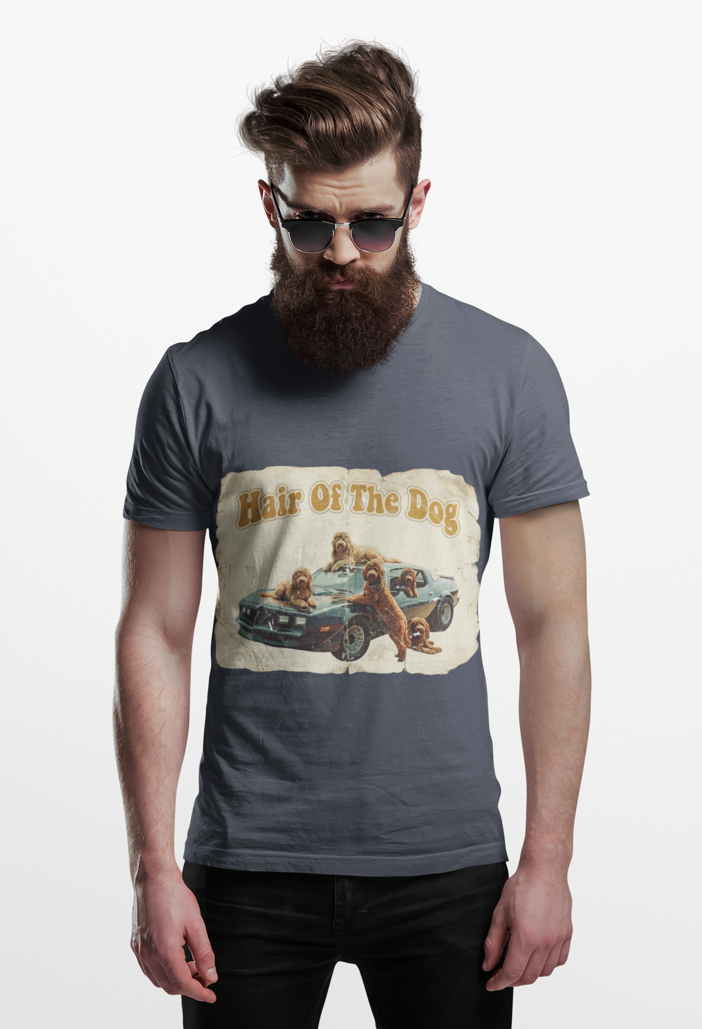 Hair of the Dog Vintage Dog Retro Style T-Shirt