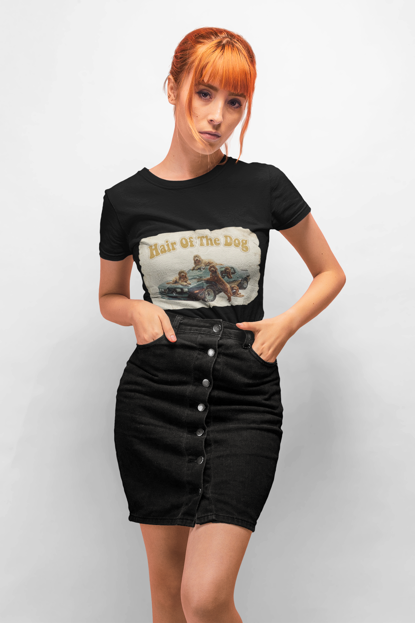 Hair of the Dog Vintage Retro Dog T-Shirt | Funny Dog Lover Graphic Tee – 3D Sons Supply Co