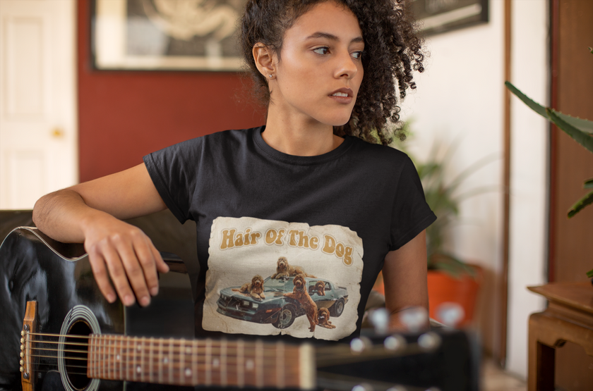 Hair of the Dog Vintage Retro Dog T-Shirt | Funny Dog Lover Graphic Tee – 3D Sons Supply Co