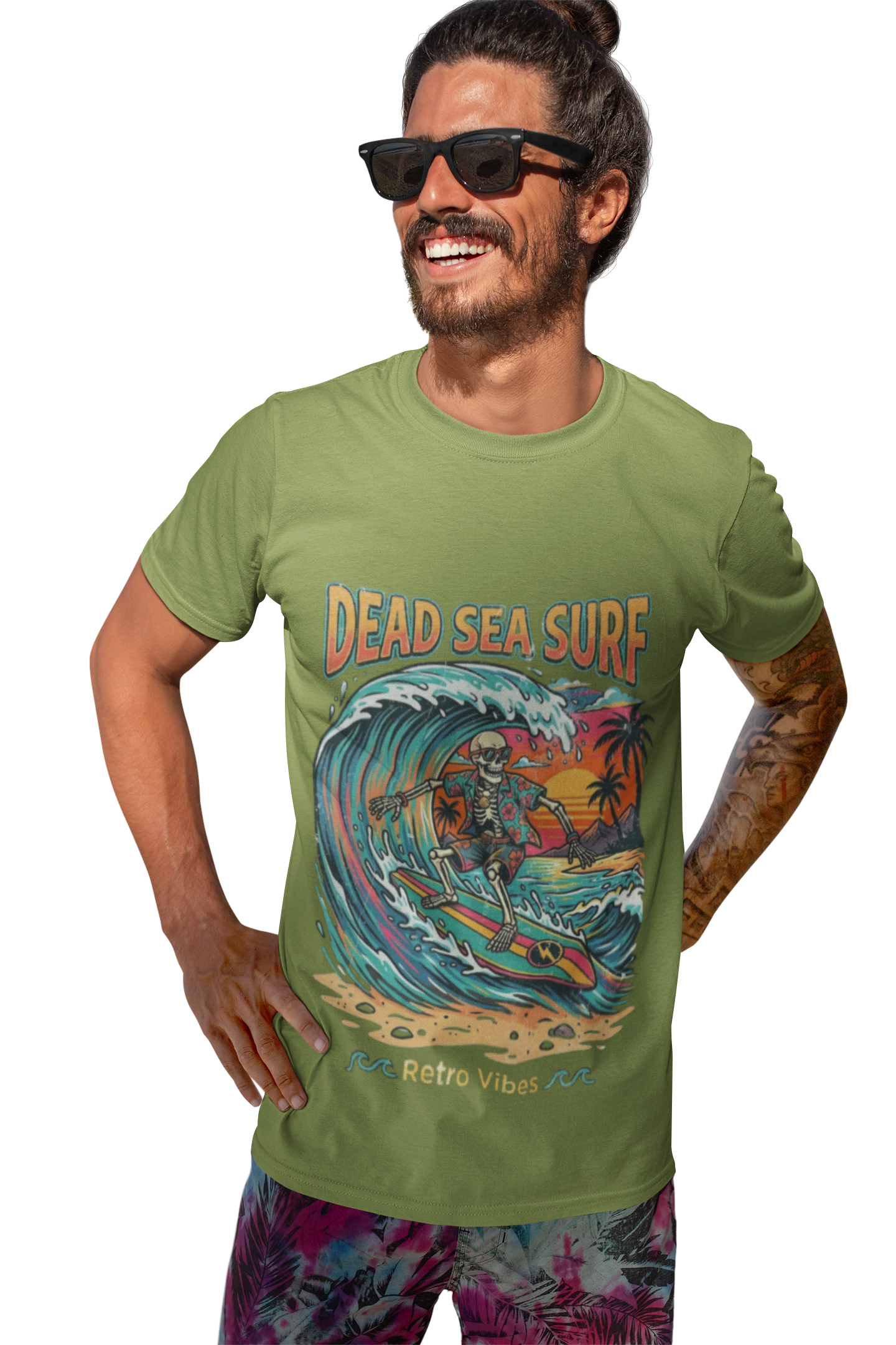 Dead Sea Surf Shark Attack T-Shirt | Bold Nautical Graphic Tee – 3D Sons Supply Co