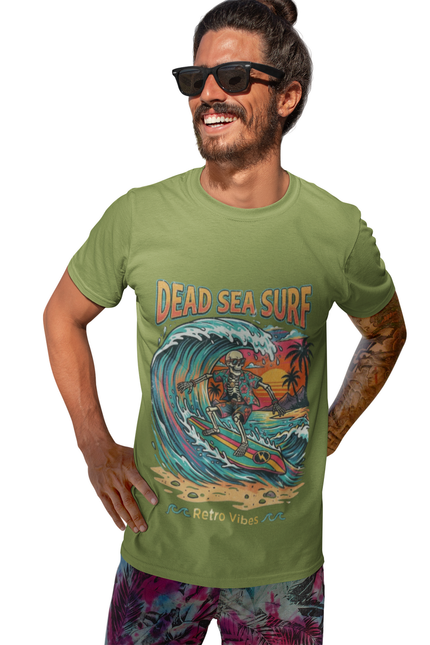 Dead Sea Surf Shark Attack T-Shirt | Bold Nautical Graphic Tee – 3D Sons Supply Co