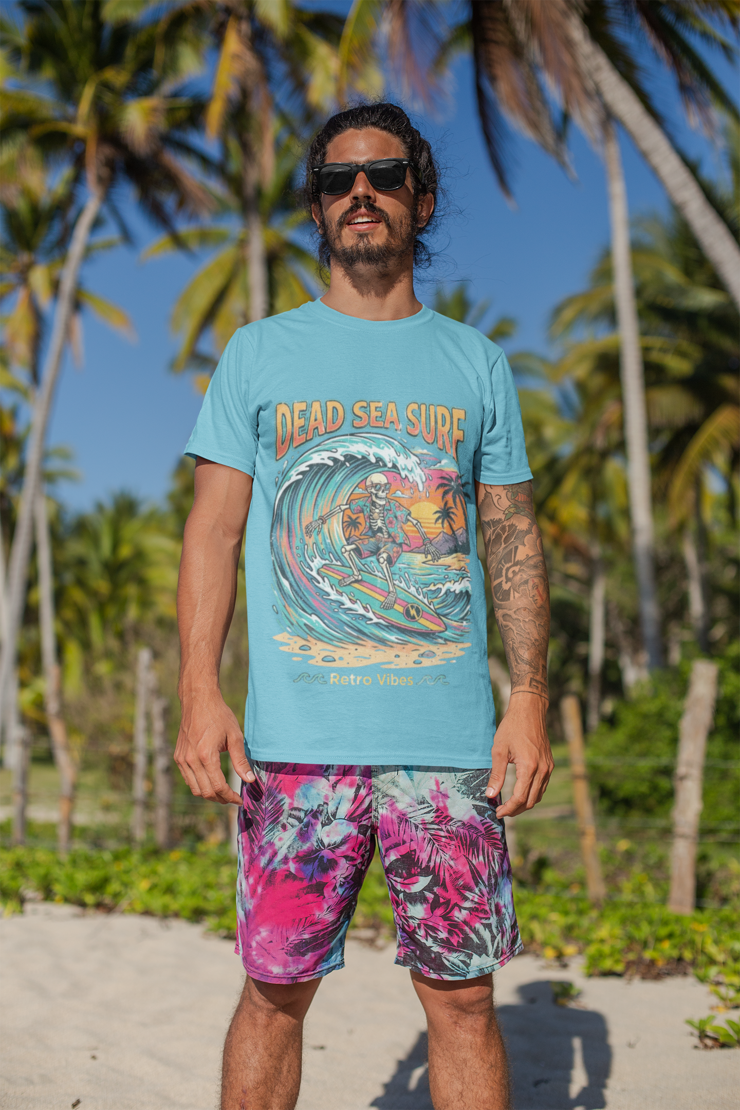 Dead Sea Surf Shark Attack T-Shirt | Bold Nautical Graphic Tee – 3D Sons Supply Co