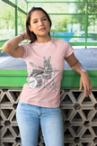 Drumming French Bulldog T-Shirt — Cute Dog Playing Drum Graphic Tee