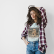 Iced Coffee Night Dog Tee — Late-Night Curb Pomeranian Graphic T-Shirt