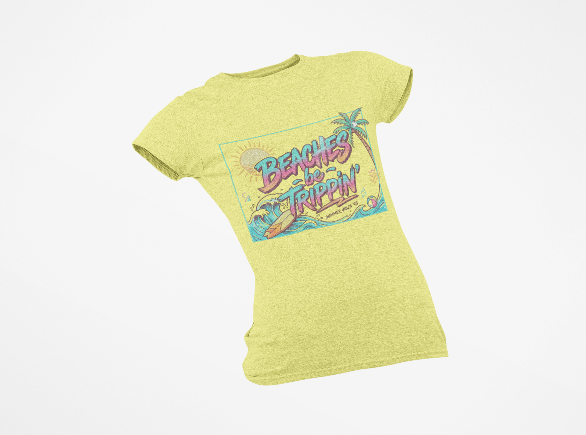 Women Beaches  Be Trippin' 90's Style Tee Shirt