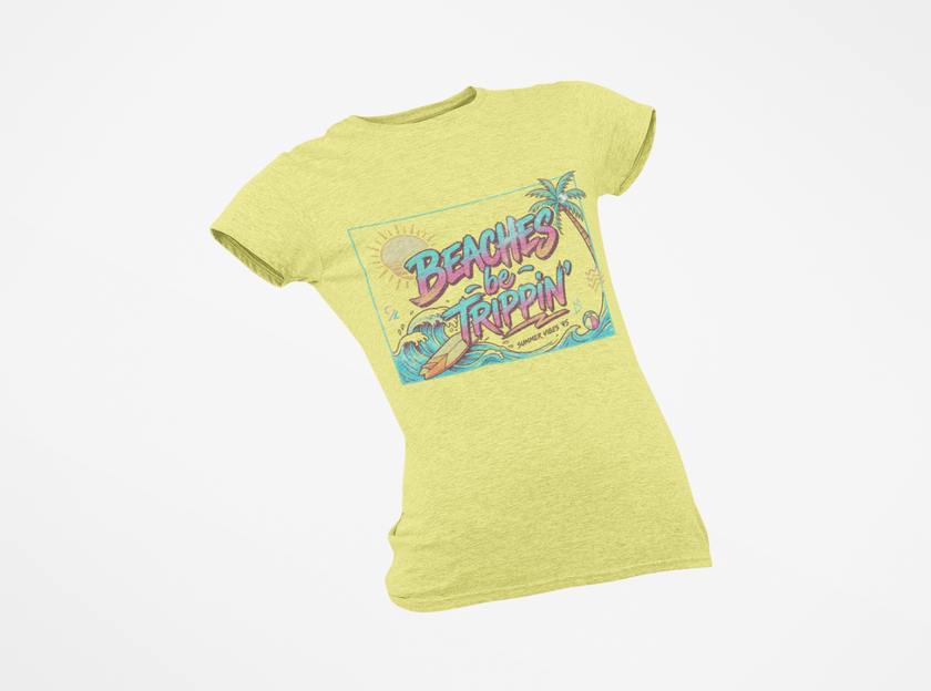Women Beaches  Be Trippin' 90's Style Tee Shirt
