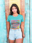 Beach, Beer & Bikinis Boyfriend Tee — Women's Retro Summer Graphic T-Shirt