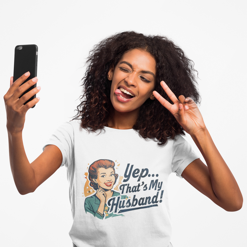 Yep... That's My Husband! Women's Tee — Retro Vintage Wife Pride T-Shirt