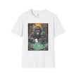 Bigfoot & Alien Playing Poker T-Shirt — Funny Cryptid Woods Tee